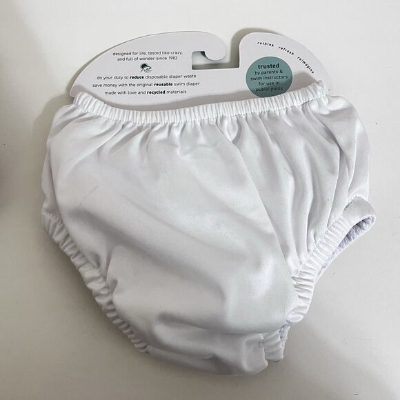 Green Sprouts Eco Pull-Up Reusable Swim Diapers Lot of 2 White SZ 12 Months NWT - Picture 8 of 9